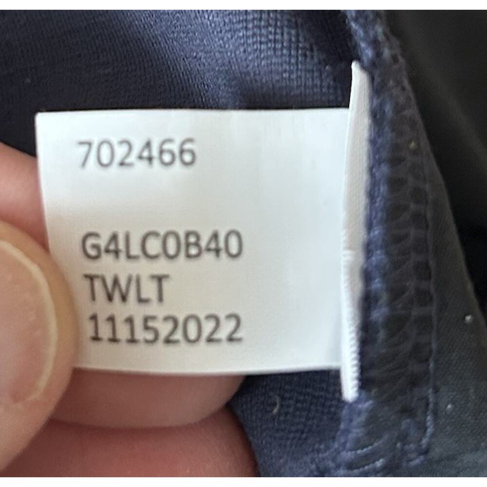 G/Fore Ladies Golf Pants Women's Size 0 Navy Blue G4 Double Knit Moto Legging - Picture 10 of 11